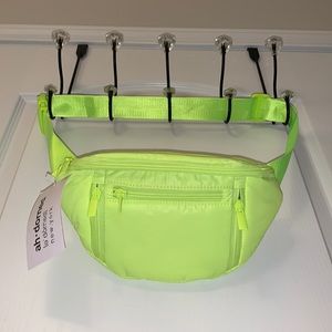 Neon Yellow Puffy Belt Bag / Fanny Pack